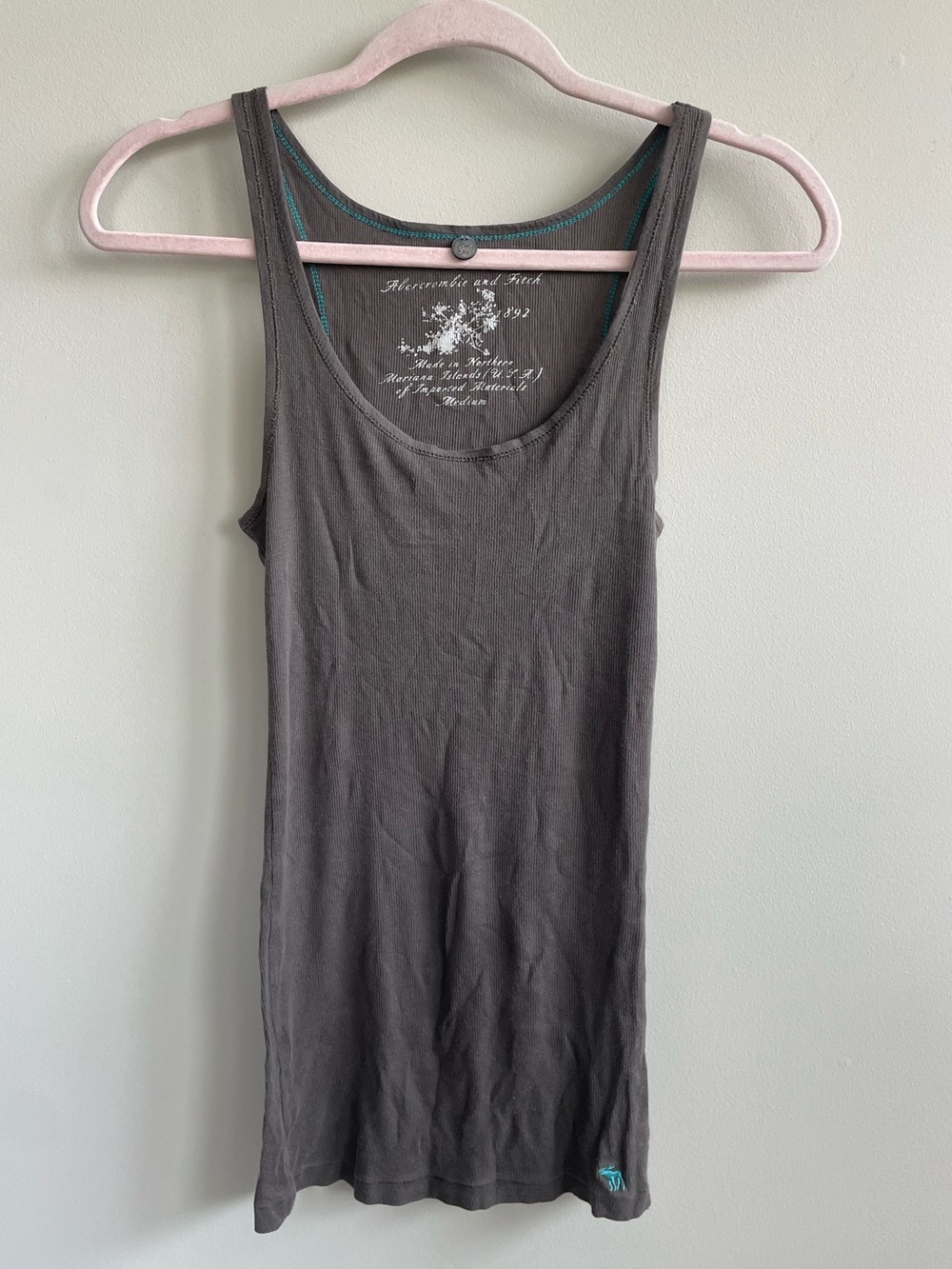 Abercrombie & Fitch Y2K Neutral Brown Layering Tank Top